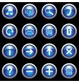 Blue buttons vector image