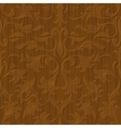 Seamless abstract wood carved floral ornament vector image