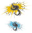 Clef music theme vector image