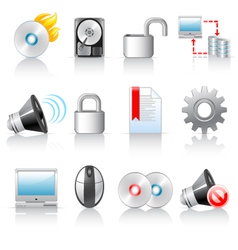 Computer icons vector image