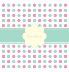 Floral Invitation Pattern vector image