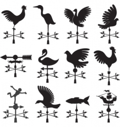 Wind vane vector image