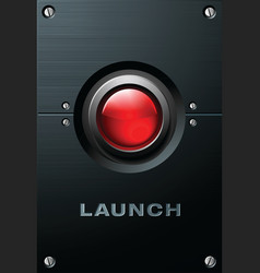 Red button vector image