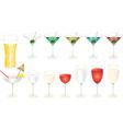 Assorted drinks vector image