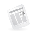 Newspaper vector image