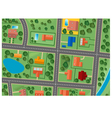 Map of suburb district vector image