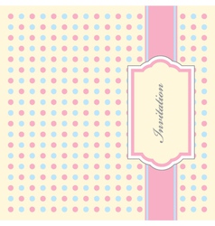 Dotty Invitation Pattern vector image