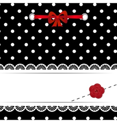 Template of a greeting card vector image