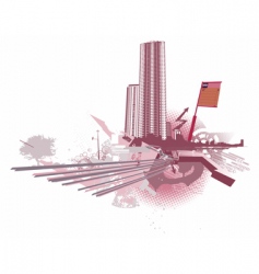 Urban background vector image