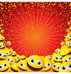 Joyful Smiley Background Image with free space for vector image
