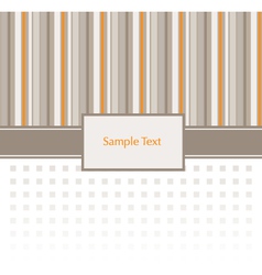 Stripey Invitation Pattern vector image
