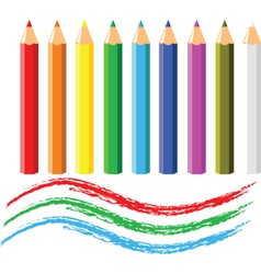 Colored Pencils vector image