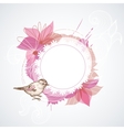 Summer floral frame vector image