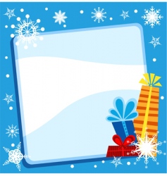 Christmas card vector image