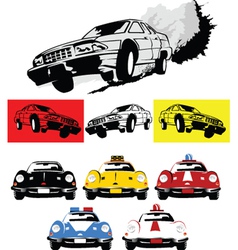 Action movie car vector image
