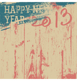 2013 new year grunge background vector image
