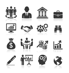 Business icons vector image