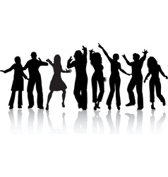 People dancing vector image
