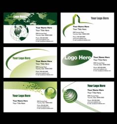 Business card templates vector image