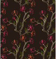 Floral background vector image