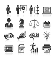 Business icons vector image