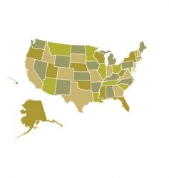 Usa map vector image