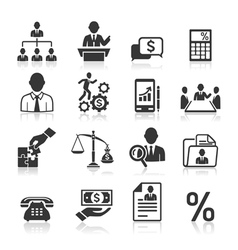 Business icons vector image