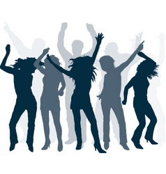 People dancing vector image