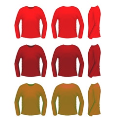 T-shirt templates vector image