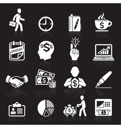 Business icons vector image