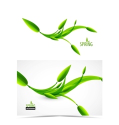 Abstract spring summer waves vector image