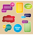 Various Speech Bubbles vector image
