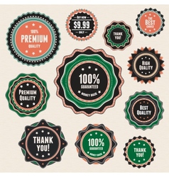 Set of vintage badges and labels vector image