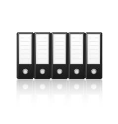 Black binders vector image