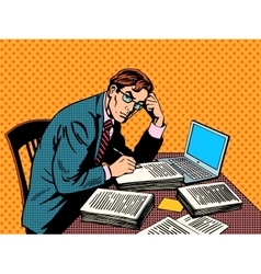 Writer editor journalist academic thesis paper Writer editor journalist academic thesis paper vector image