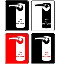 Do not disturb sign vector image