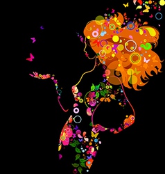 Girl vector image