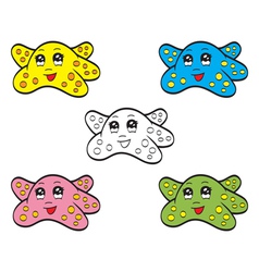 Cute starfish vector image