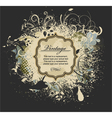 Grunge vintage label vector image