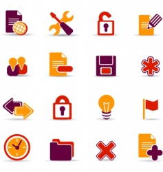 Web icons vector image