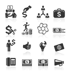 Business icons vector image