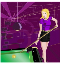 Billiards vector image