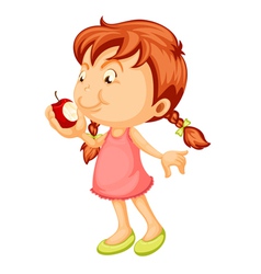 A girl vector image