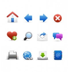Web icons set vector image