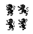 Heraldic lions vector image