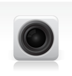 Camera lens vector image