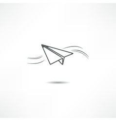 Airplane symbol vector image