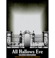 Halloween Graveyard vector image