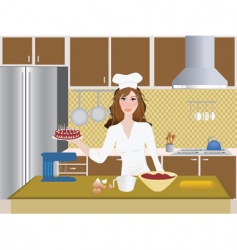 Pastry chef vector image