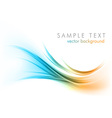 Abstract shape smoke on white curves vector image